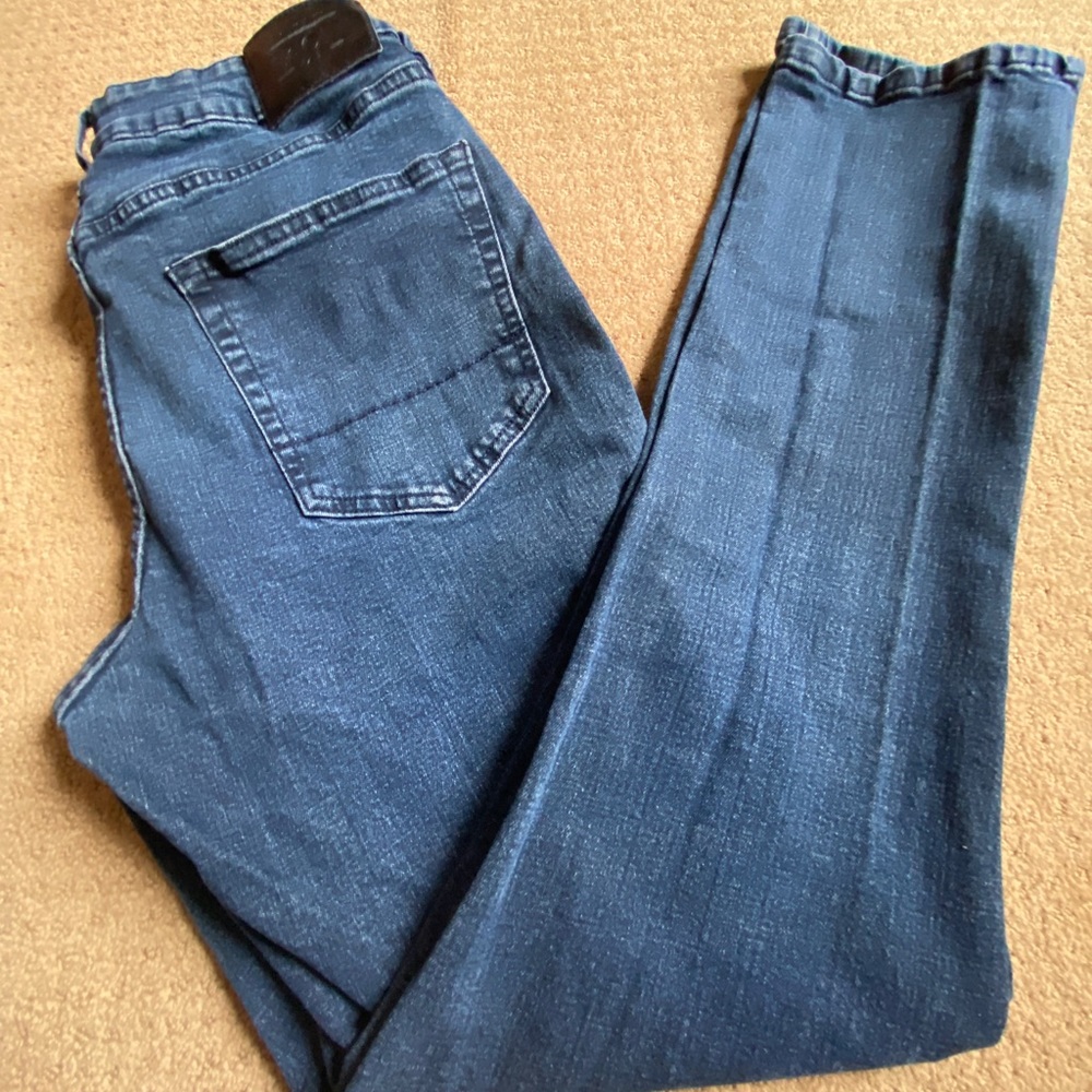 Dark blue jeans
